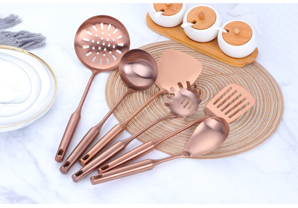 304 Stainless Steel Kitchenware Spatula Colander Kitchen Cookware - Image 4