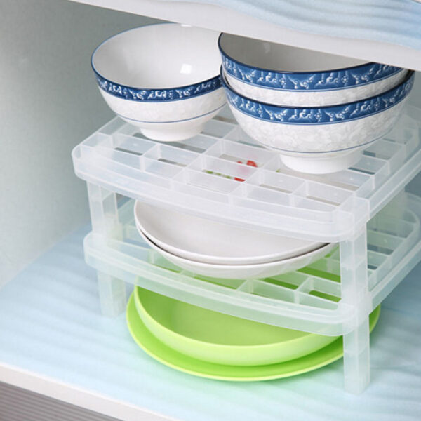 Kitchen storage plate tableware dish storage rack - Image 4