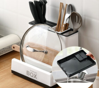 Tableware Storage Holders Kitchen Knife Plastic Storages Racks For Kitchen Convenience Cabinet Kitchen Gadgets