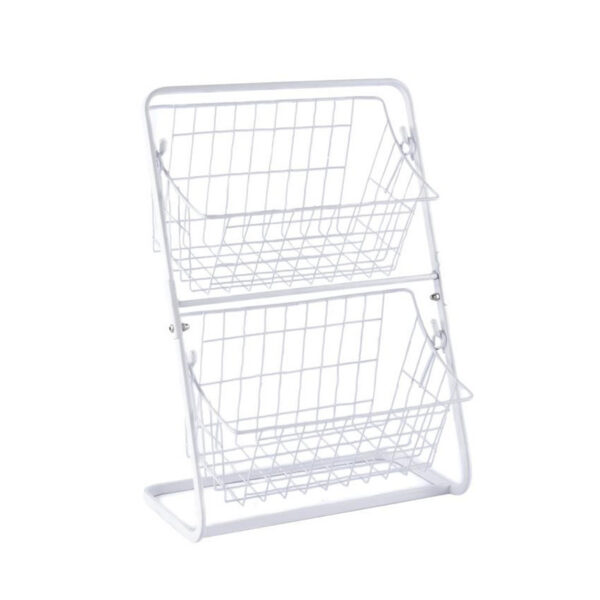 Stainless Steel Countertops Multilayer Spice Rack Fruit Kitchen Storage Kitchen Storage Rack - Image 5