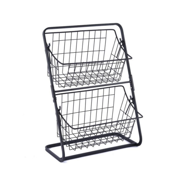 Stainless Steel Countertops Multilayer Spice Rack Fruit Kitchen Storage Kitchen Storage Rack - Image 2