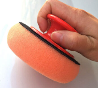 Sponge Handle Round Polishing Waxing Sponge Cleaning Maintenance Tool
