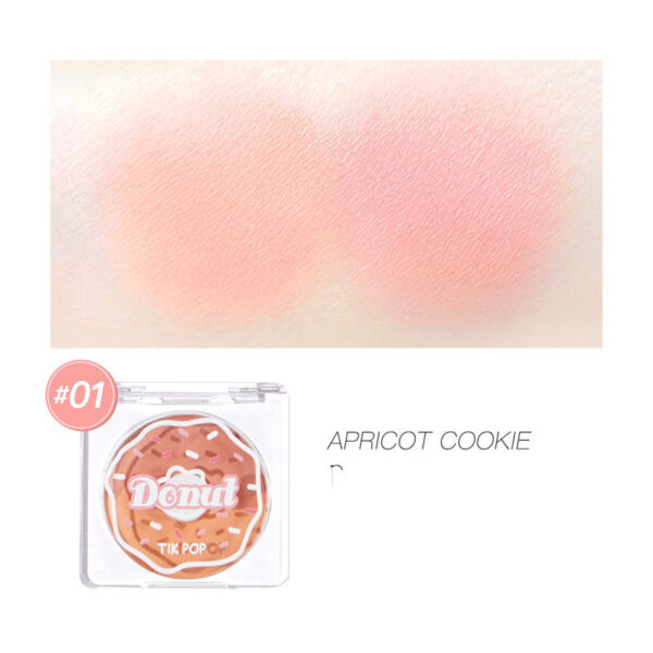 Donut Two-Tone Blush Highlighting Makeup Nude Makeup - Image 5