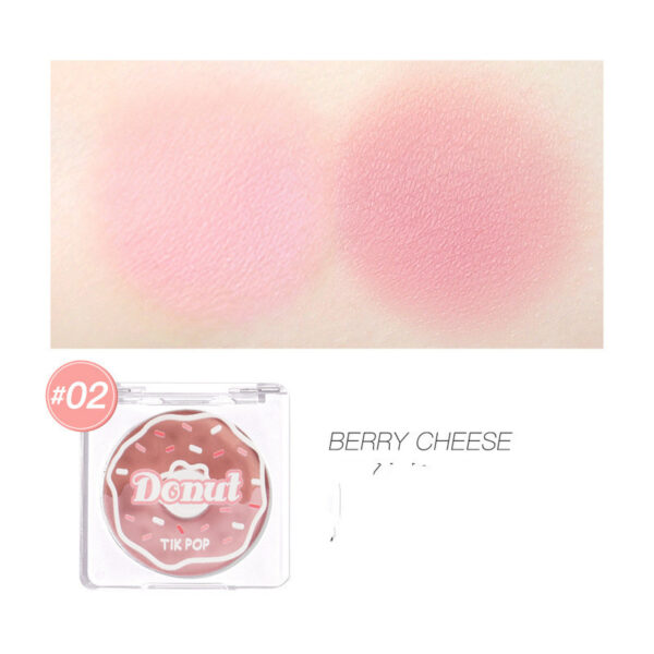 Donut Two-Tone Blush Highlighting Makeup Nude Makeup - Image 2
