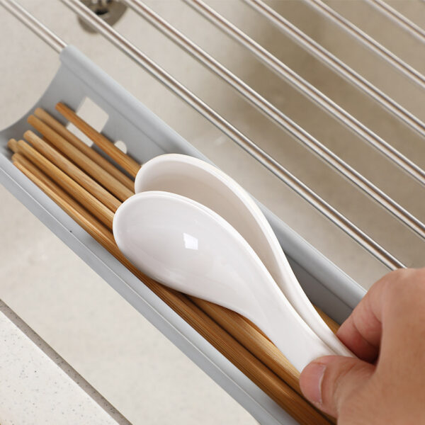 Kitchen Sink Tableware Fruit And Vegetable Drain Rack - Image 3
