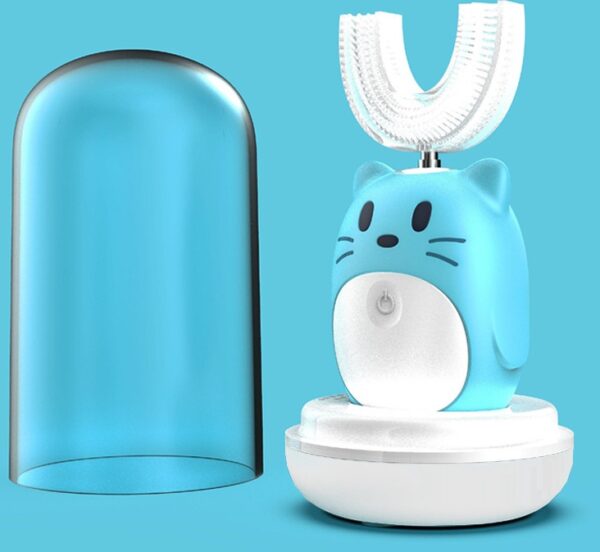 Smart Ultrasonic Children's Electric Toothbrush Automatic Cleaning U-shaped Toothbrush Portable Baby Products - Image 4