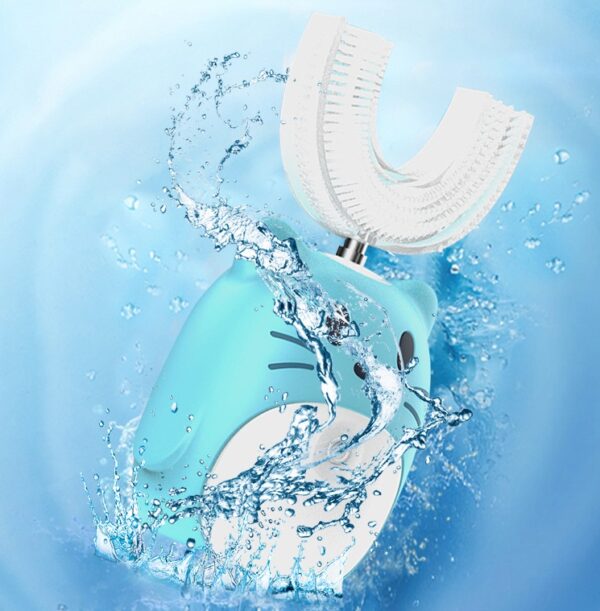 Smart Ultrasonic Children's Electric Toothbrush Automatic Cleaning U-shaped Toothbrush Portable Baby Products - Image 3