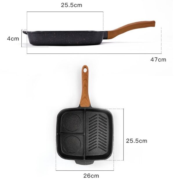Maifanshi fried steak pot multi-function household omelette pan pan induction cooker non-stick pan - Image 6