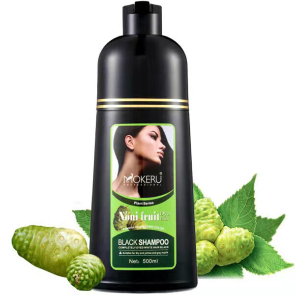 Organic Natural Fast Hair Dye Only 5 Minutes Noni Plant Black Hair Color Dye Shampoo - Image 3