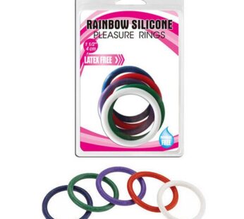 Rubber Cock Ring 5 Colour Set