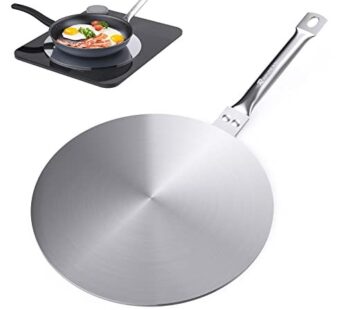 Heat Diffuser Simmer Ring Plate, Stainless Steel With Stainless Handle, Induction Adapter Plate For Gas Stove Glass Cooktop Converter, Flame Guard Induction Hob Pans, 7.5Inch & 8Inch & 9.25 Inch