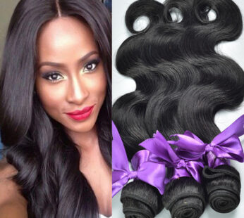 Real Hair Wig Hair Styling Hair Extension Body Wave Human Hair Weaves Bundle Deals Human Hair Extensions Natural & Jet Black