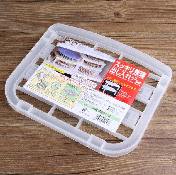 Kitchen storage plate tableware dish storage rack - Image 3