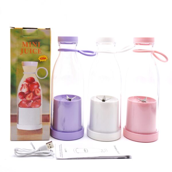 Electric USB Wine Bottle Juicer Cup 6-leaf Cutter Head Household - Image 9