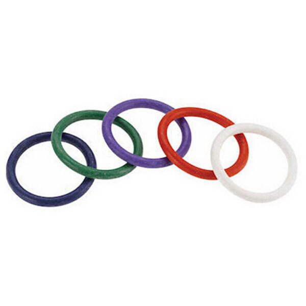 Rubber Cock Ring 5 Colour Set - Image 2