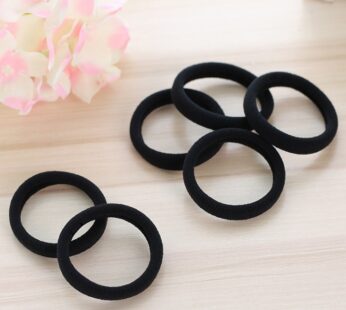 30pcs Hairdressing Tools Black Rubber Hair Band Links Rings Ropes Spring Eraser Holders Ponytail Hair Accessories Elastic Hair Band