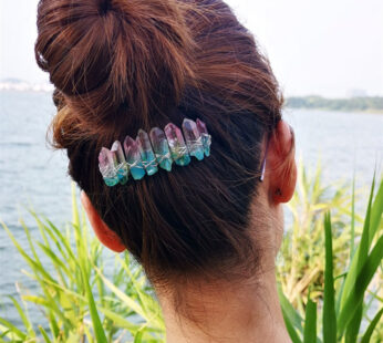 Natural Plated Two Colour 20 Tooth Hair Comb Diy