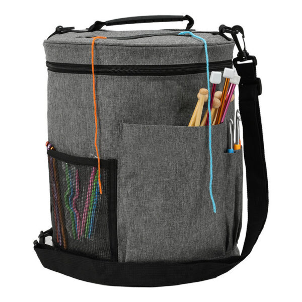 Lightweight Knitting Projects Organizer Bag Weave Tools Crochet Accessories Holder Yarn Storage Tote Bag - Image 8