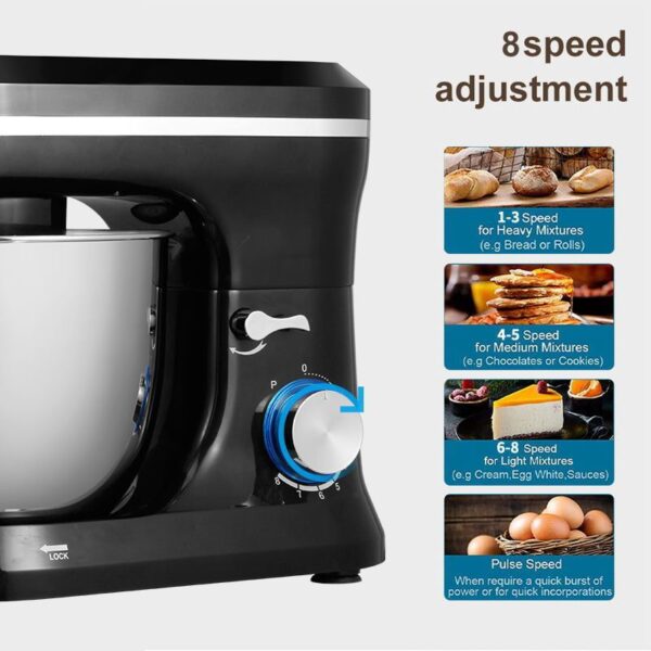 Chef's Cream Blender Stand Mixer Egg Beater - Image 8