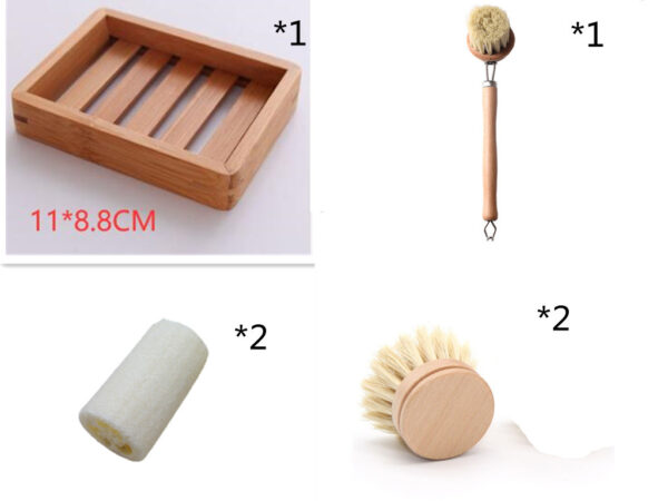 Natural Loofah Washing Bowl Brush Pan Loofah Old Dry Tendon Dishwashing Object Kitchen Cleaning Products - Image 5