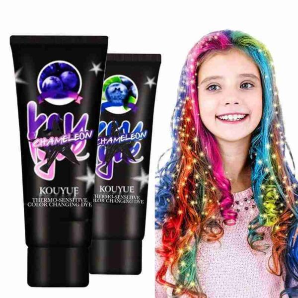 Professional Use Colour Cream Magical Thermochromic Semi Tool Permanent Purple Grey Dye Green Hair Paint Blue Color - Image 9
