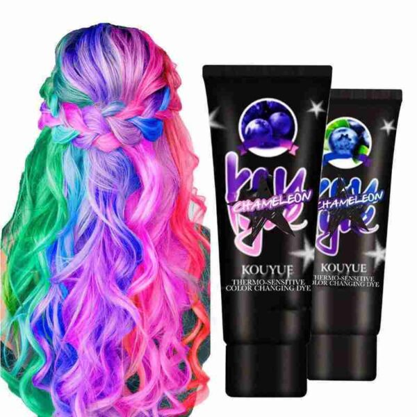 Professional Use Colour Cream Magical Thermochromic Semi Tool Permanent Purple Grey Dye Green Hair Paint Blue Color - Image 10