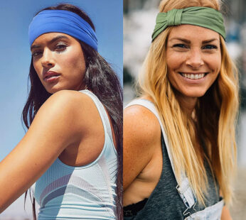 Women’s Fashion Solid Colour Stretchy Sports Hairband
