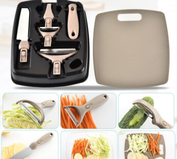 Stainless Steel Cutter Set Three Piece Set Wheat Straw Chopping Board Fruit Knife Peeler Combined Kitchen Tools