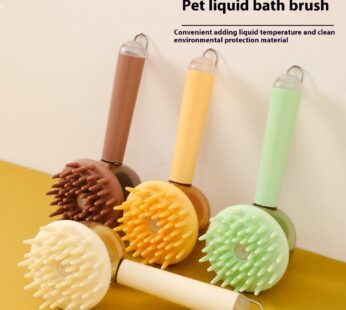 Massage Brush For Pets Silicone Bath Brush Pet Products