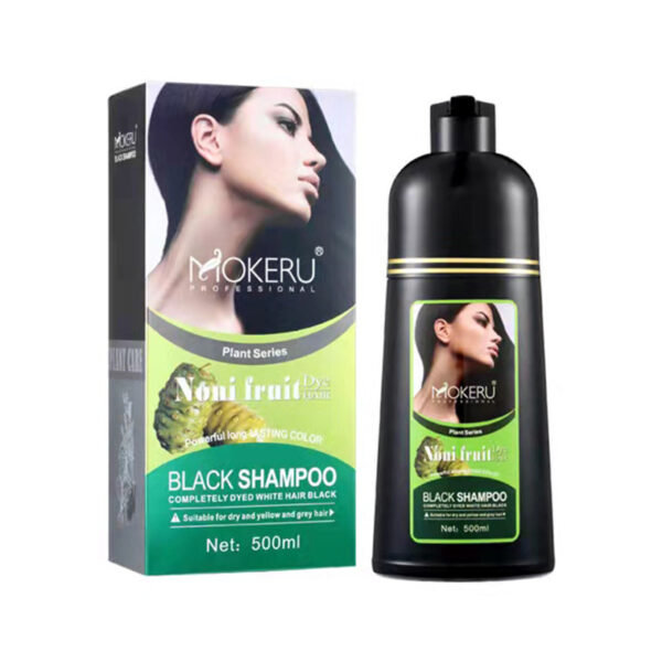Organic Natural Fast Hair Dye Only 5 Minutes Noni Plant Black Hair Color Dye Shampoo - Image 6
