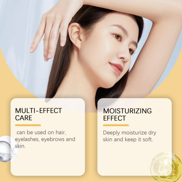 Organic Castor Oil Moisturizes Hair Eyebrow Skin - Image 5