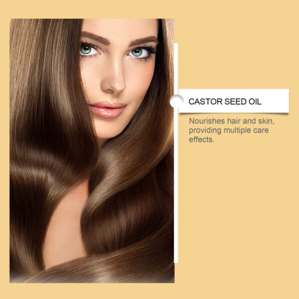 Organic Castor Oil Moisturizes Hair Eyebrow Skin - Image 3