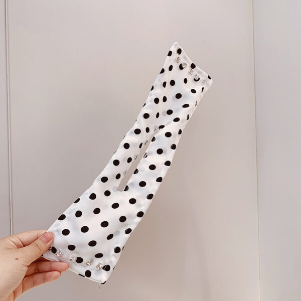Women Elegant Solid Print Bun DIY Hairstyle Making Hold Long Tools Bow Headband Hairbands Fashion Hair Accessories - Image 10
