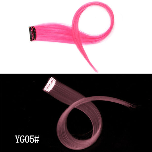 Luminous DIY Clip - In Hair Luminous Hairpiece Hair Traceless 50 CM Rainbow Colour - Image 8