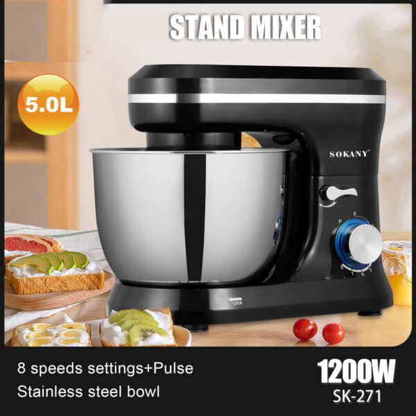 Chef's Cream Blender Stand Mixer Egg Beater - Image 9