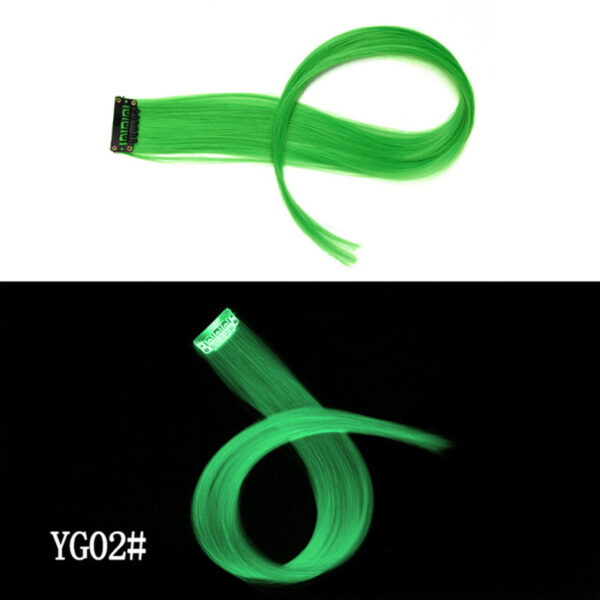 Luminous DIY Clip - In Hair Luminous Hairpiece Hair Traceless 50 CM Rainbow Colour - Image 7
