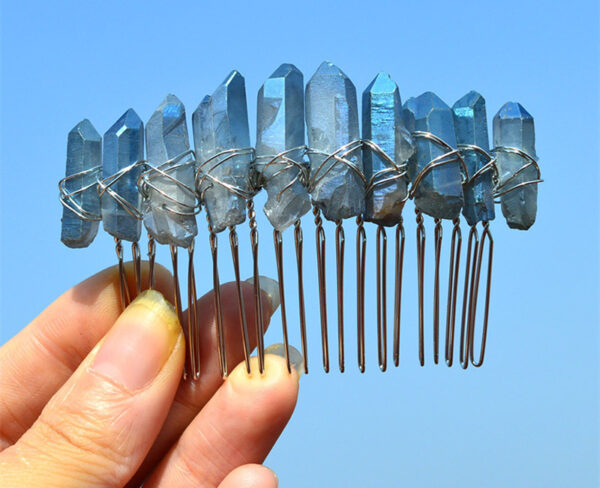 Natural Plated Two Colour 20 Tooth Hair Comb Diy - Image 2