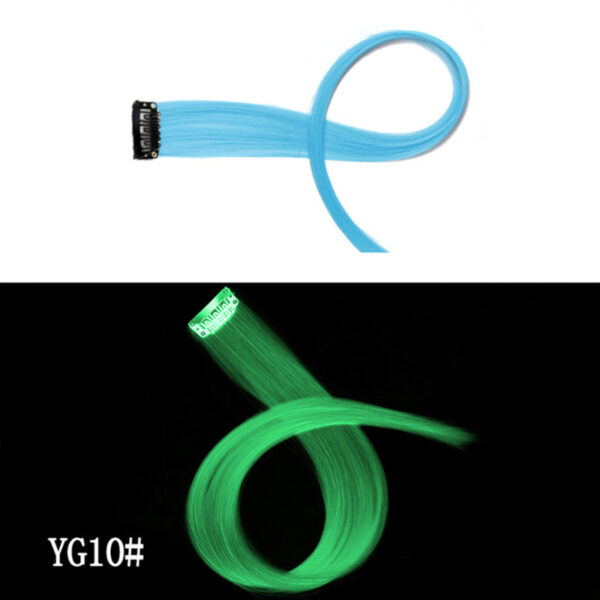 Luminous DIY Clip - In Hair Luminous Hairpiece Hair Traceless 50 CM Rainbow Colour - Image 5