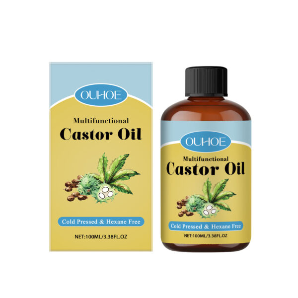 Organic Castor Oil Moisturizes Hair Eyebrow Skin - Image 2