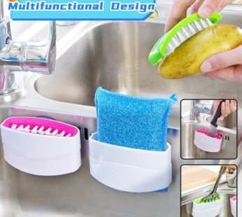 Creative Kitchen Knife And Fork Chopsticks Cleaning Brush With Suction Cup Fruit And Vegetable Cleaning Brush Kitchen Cleaning Brush