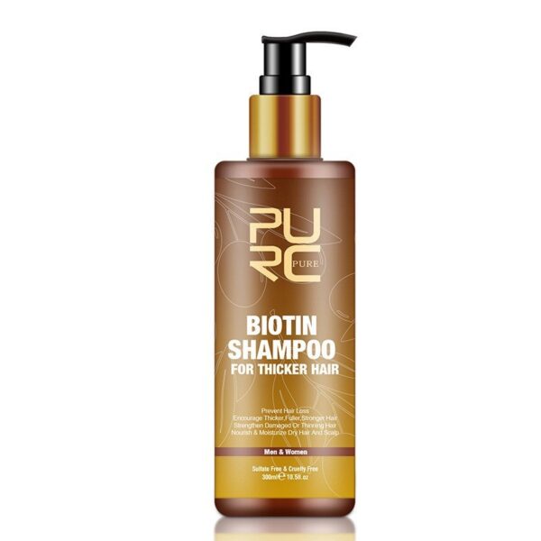 PURC Hair Care Ginger Biotin Three-piece Shampoo Conditioner Repair Dry And Frizz Essential Oil - Image 5