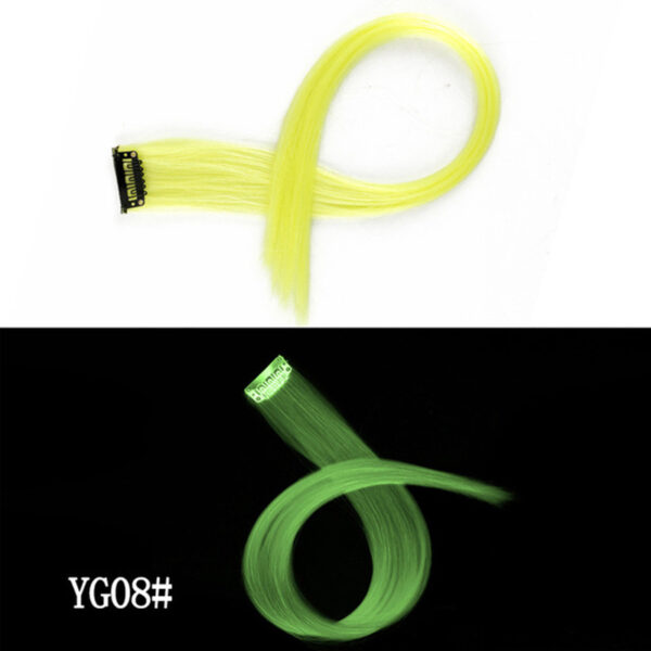 Luminous DIY Clip - In Hair Luminous Hairpiece Hair Traceless 50 CM Rainbow Colour - Image 9