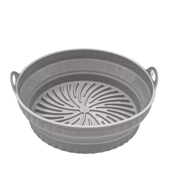 Kitchen Collapsible Air Fryer Silicone Pot Reusable Round Square Liners Basket For Air Fryer Non-slip Baking Tray Oven Accessories - Image 7