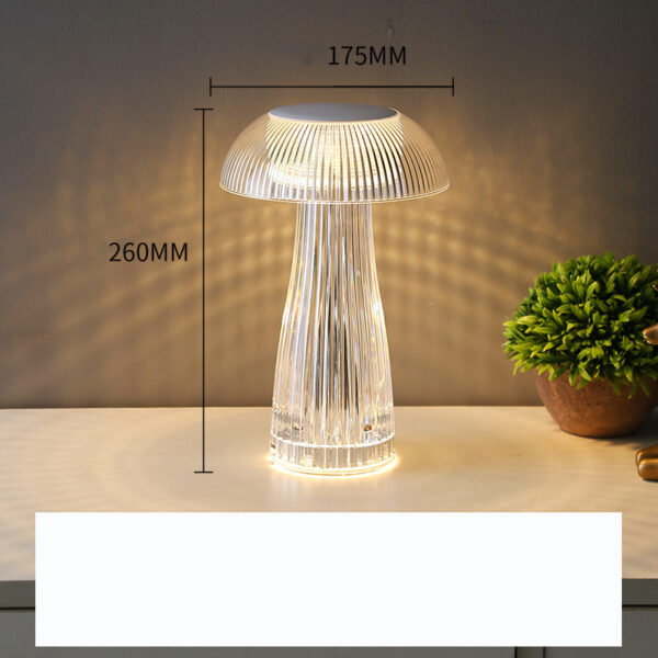 Creative Crystal Lamp Jellyfish Table Lamp Light Luxury Touch Decoration Home Decor - Image 6