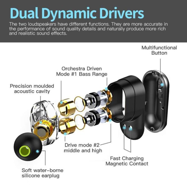 SYLLABLE S101 bluetooth earphones wireless headset - Image 2