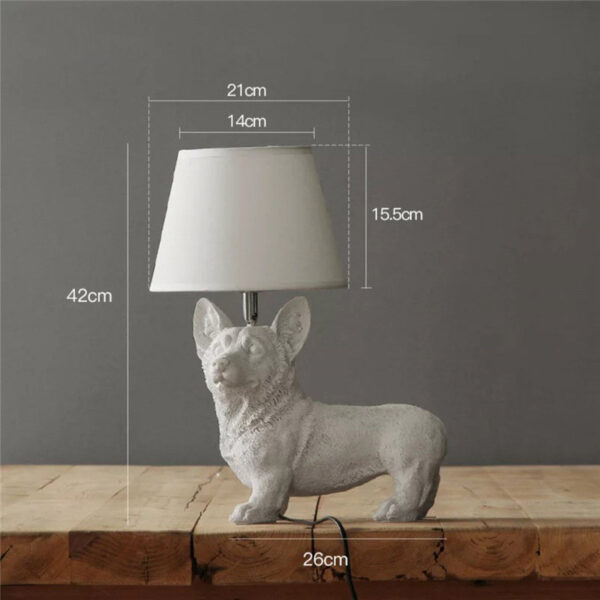Retro Dog Desk Lamp Bedroom Bedside Lamp Creative Study Decorative Lamps - Image 8
