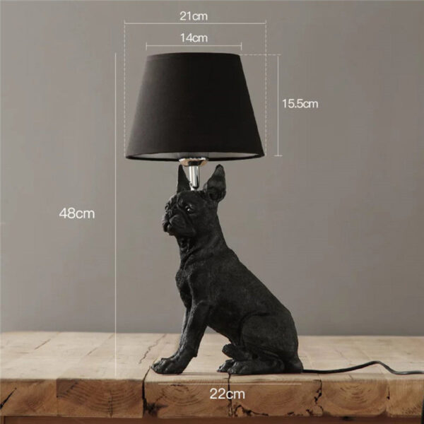 Retro Dog Desk Lamp Bedroom Bedside Lamp Creative Study Decorative Lamps - Image 5