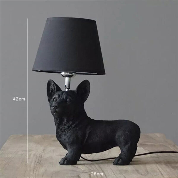 Retro Dog Desk Lamp Bedroom Bedside Lamp Creative Study Decorative Lamps