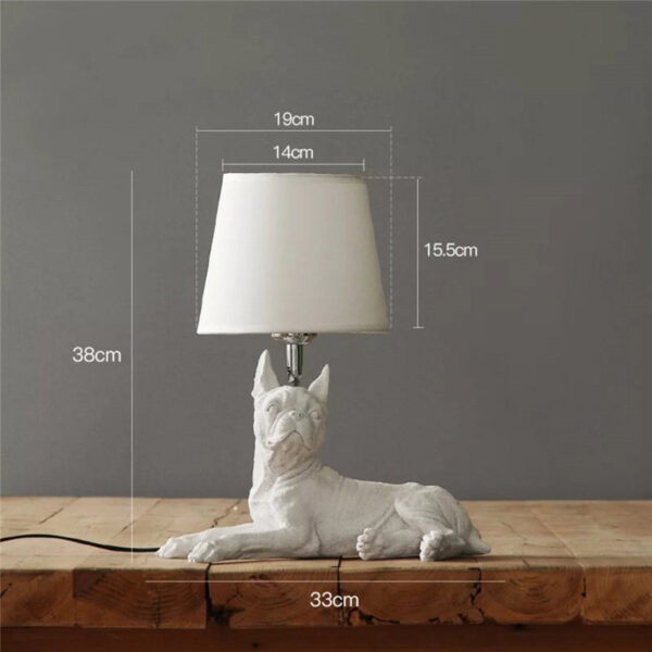 Retro Dog Desk Lamp Bedroom Bedside Lamp Creative Study Decorative Lamps - Image 4