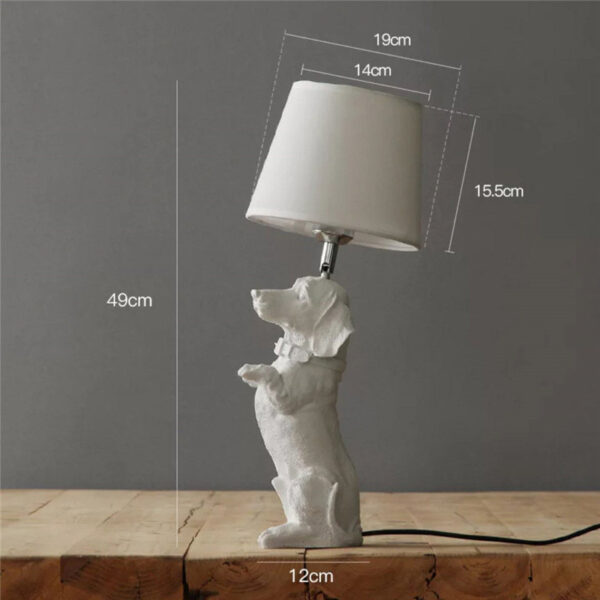 Retro Dog Desk Lamp Bedroom Bedside Lamp Creative Study Decorative Lamps - Image 6